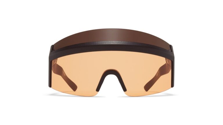 MYKITA BERNHARD WILLHELM SUN SATORI MD22 EBONY BROWN TANGERINE SOLID Shield CEDAR BROWN SOLID DOUBLE Shield 10078085 p 2