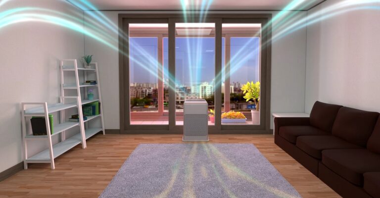 Air purifier filter dust fresh air 3D livingroom GettyImages 1272073986 JUNHO JI cropped