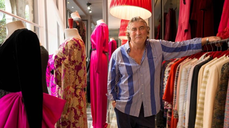 Didier Ludot in his boutique at the Palais Royal in Paris photo David Bordes