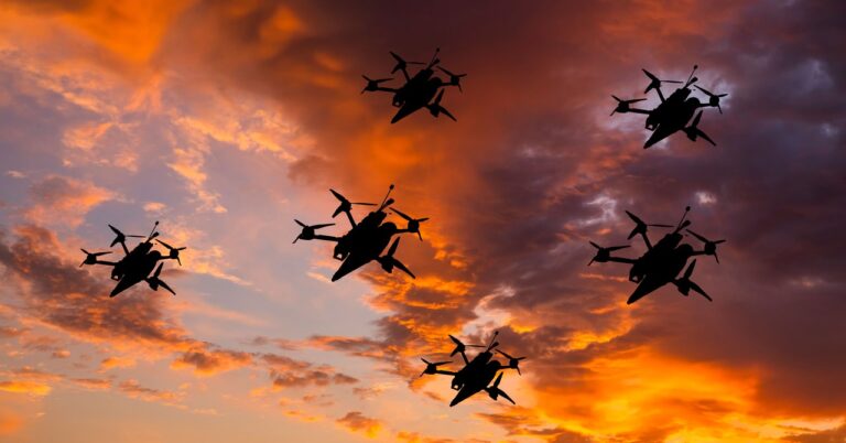 Security Drones GettyImages 1558051856