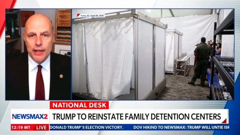 ron vitiello speaks to newsmax about immigrant family detention centers