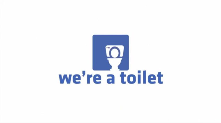 facebook a toilet